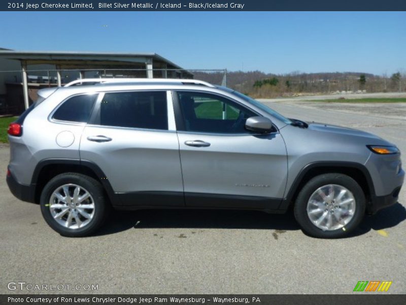 Billet Silver Metallic / Iceland - Black/Iceland Gray 2014 Jeep Cherokee Limited