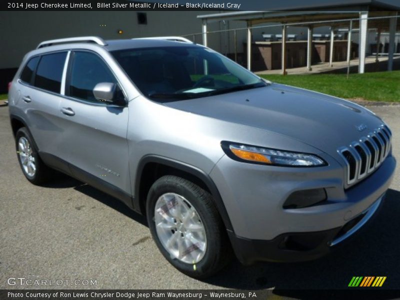 Billet Silver Metallic / Iceland - Black/Iceland Gray 2014 Jeep Cherokee Limited