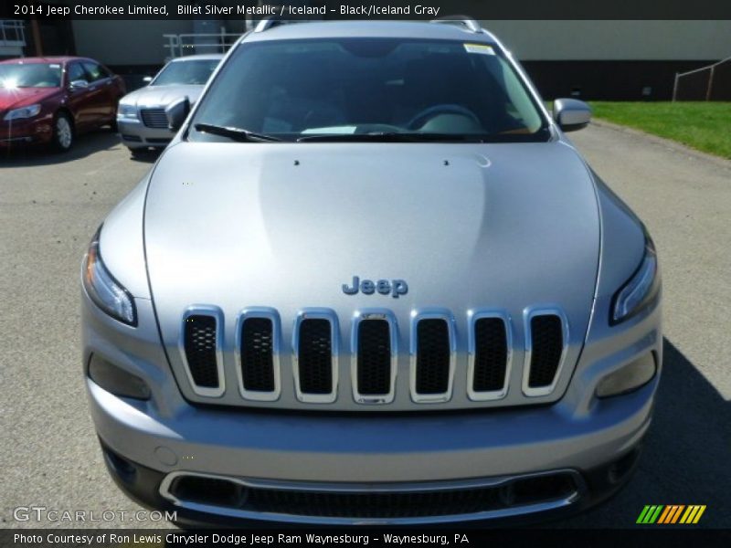 Billet Silver Metallic / Iceland - Black/Iceland Gray 2014 Jeep Cherokee Limited