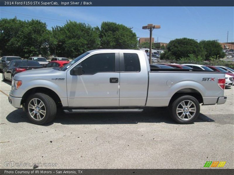 Ingot Silver / Black 2014 Ford F150 STX SuperCab