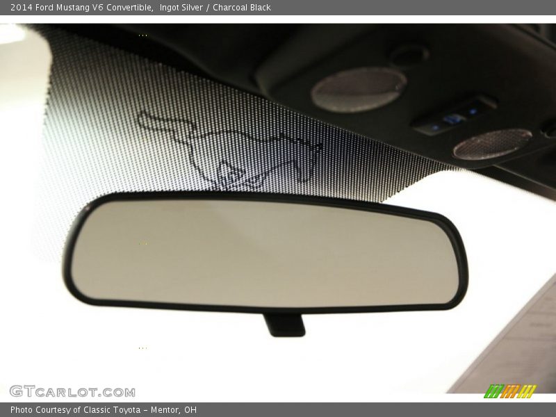 Ingot Silver / Charcoal Black 2014 Ford Mustang V6 Convertible