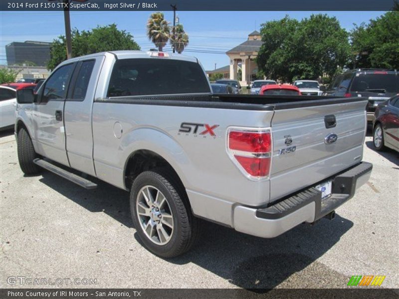 Ingot Silver / Black 2014 Ford F150 STX SuperCab