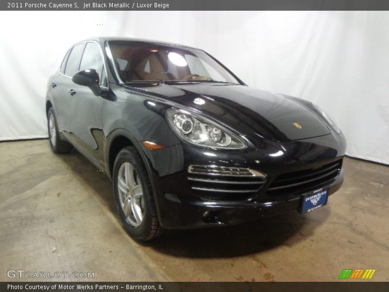 Jet Black Metallic / Luxor Beige 2011 Porsche Cayenne S