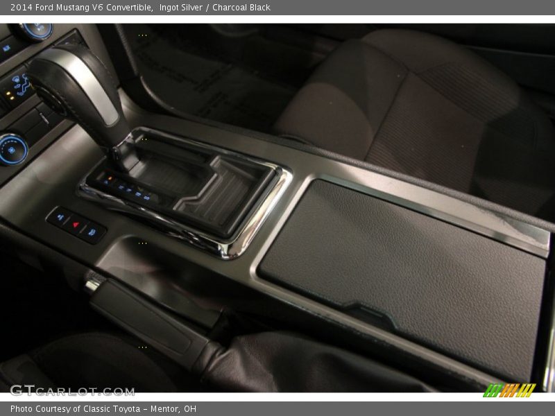 Ingot Silver / Charcoal Black 2014 Ford Mustang V6 Convertible