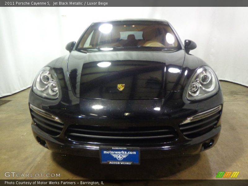 Jet Black Metallic / Luxor Beige 2011 Porsche Cayenne S