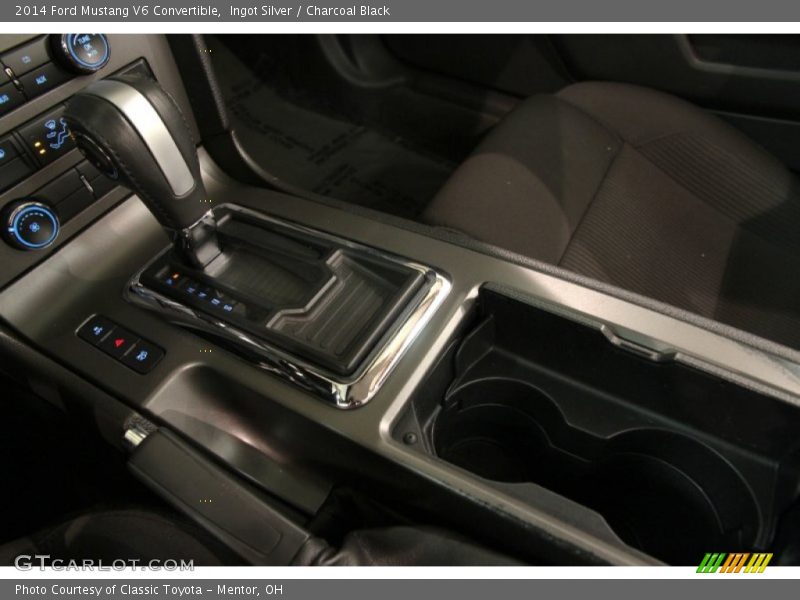 Ingot Silver / Charcoal Black 2014 Ford Mustang V6 Convertible