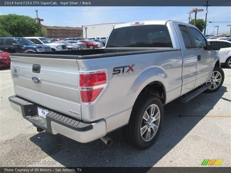Ingot Silver / Black 2014 Ford F150 STX SuperCab