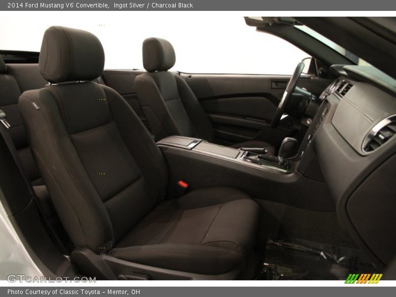Ingot Silver / Charcoal Black 2014 Ford Mustang V6 Convertible