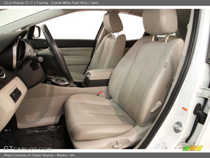 Crystal White Pearl Mica / Sand 2010 Mazda CX-7 s Touring
