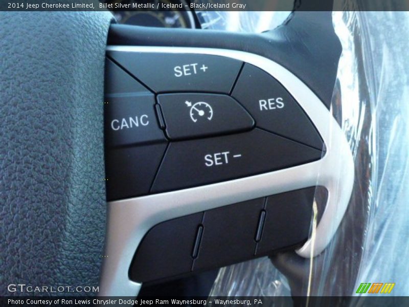 Billet Silver Metallic / Iceland - Black/Iceland Gray 2014 Jeep Cherokee Limited