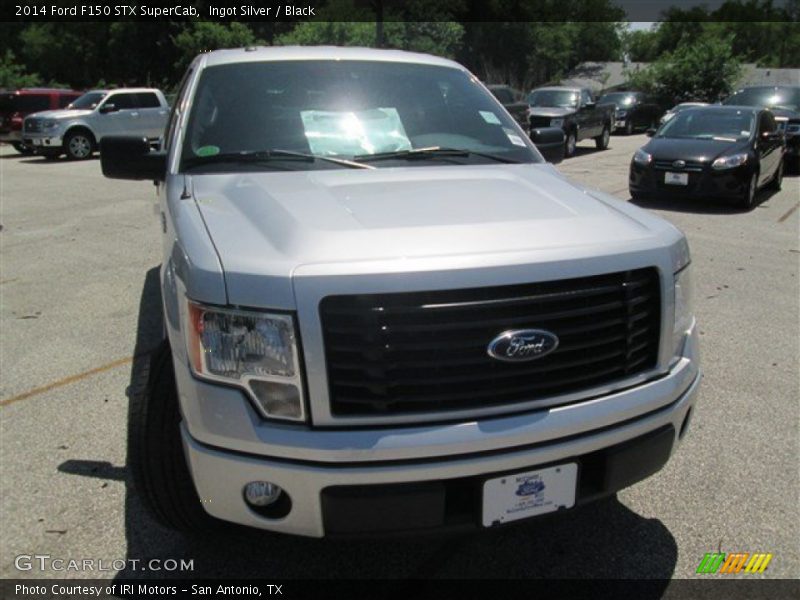 Ingot Silver / Black 2014 Ford F150 STX SuperCab