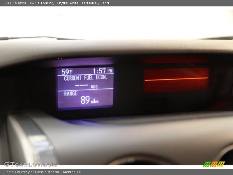 Crystal White Pearl Mica / Sand 2010 Mazda CX-7 s Touring