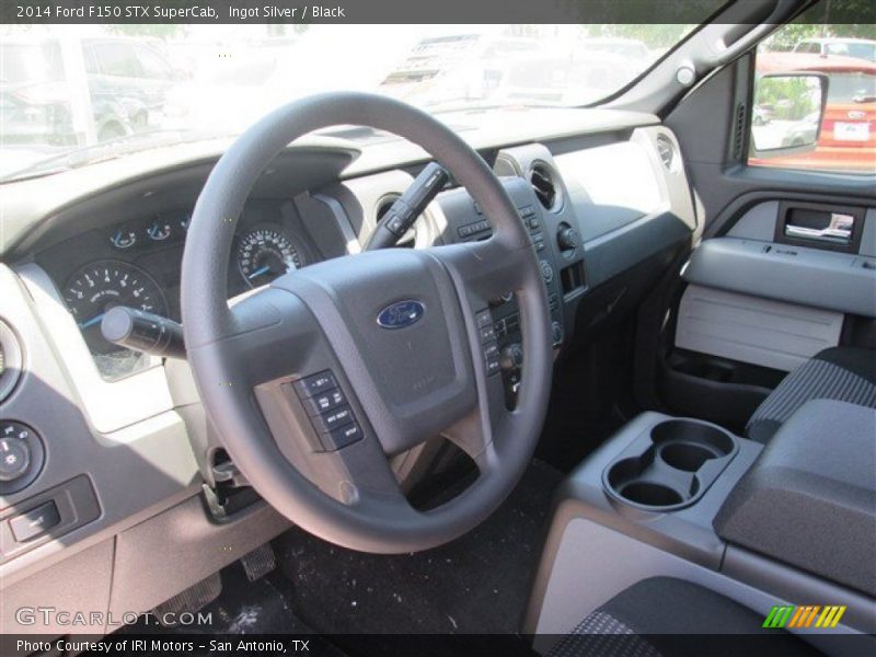 Ingot Silver / Black 2014 Ford F150 STX SuperCab