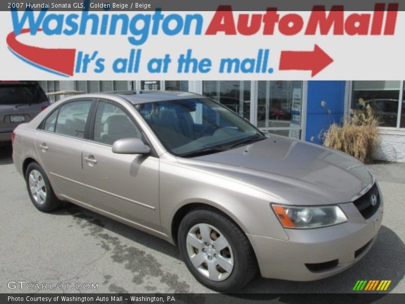 Golden Beige / Beige 2007 Hyundai Sonata GLS