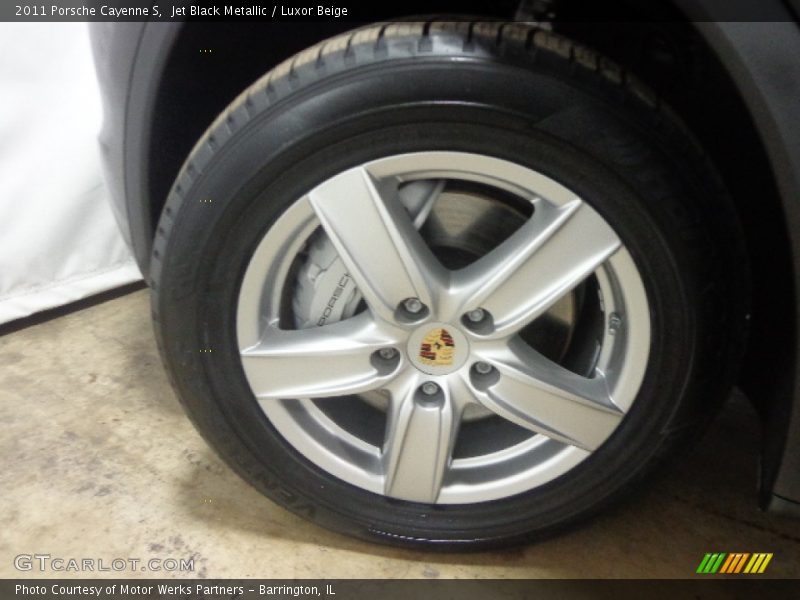 Jet Black Metallic / Luxor Beige 2011 Porsche Cayenne S