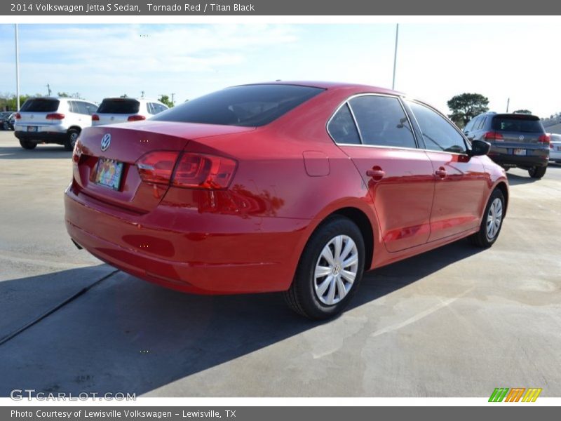 Tornado Red / Titan Black 2014 Volkswagen Jetta S Sedan