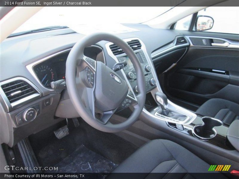 Ingot Silver / Charcoal Black 2014 Ford Fusion SE