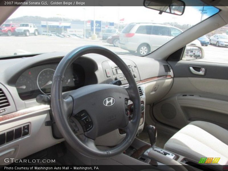Golden Beige / Beige 2007 Hyundai Sonata GLS