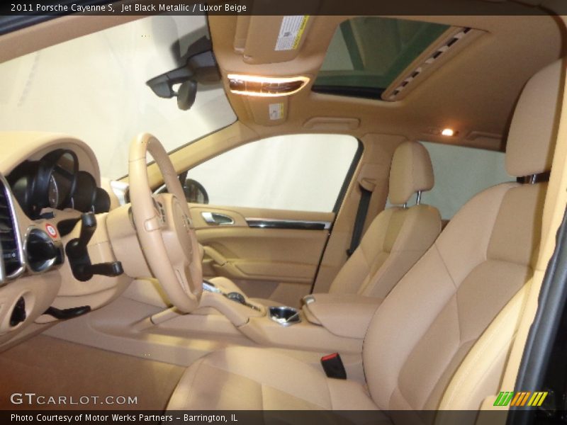 Jet Black Metallic / Luxor Beige 2011 Porsche Cayenne S