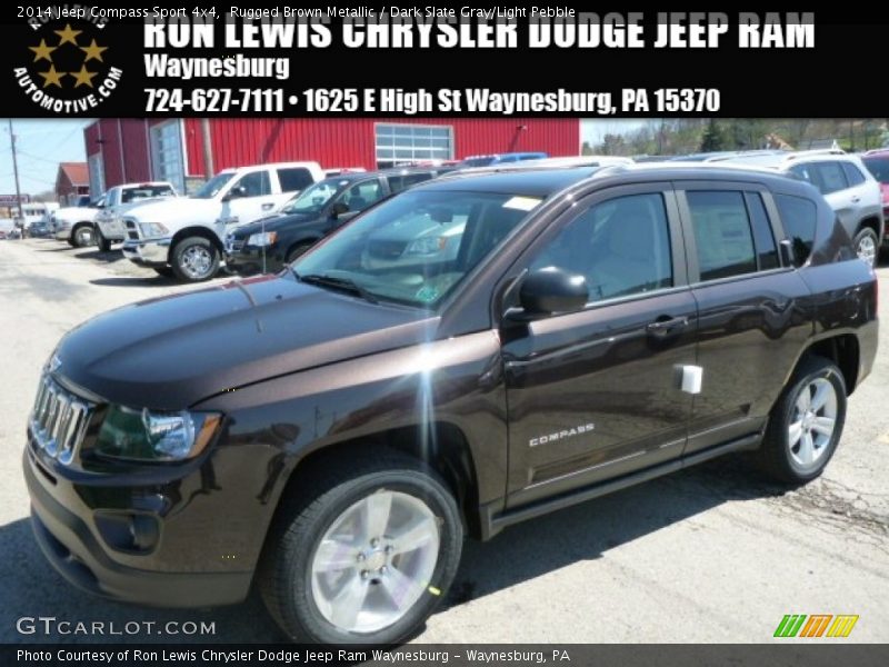 Rugged Brown Metallic / Dark Slate Gray/Light Pebble 2014 Jeep Compass Sport 4x4