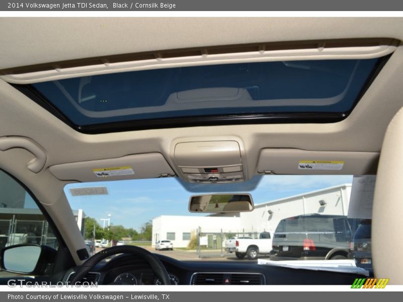 Black / Cornsilk Beige 2014 Volkswagen Jetta TDI Sedan