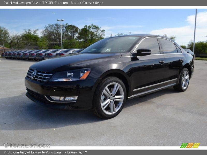 Black / Cornsilk Beige 2014 Volkswagen Passat TDI SEL Premium