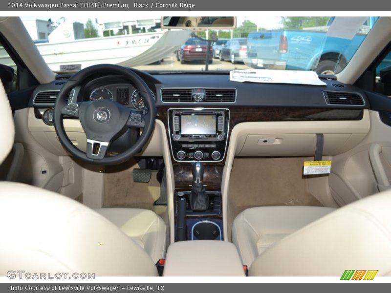 Black / Cornsilk Beige 2014 Volkswagen Passat TDI SEL Premium