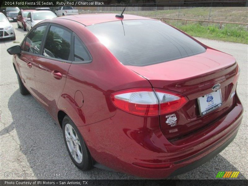 Ruby Red / Charcoal Black 2014 Ford Fiesta SE Sedan