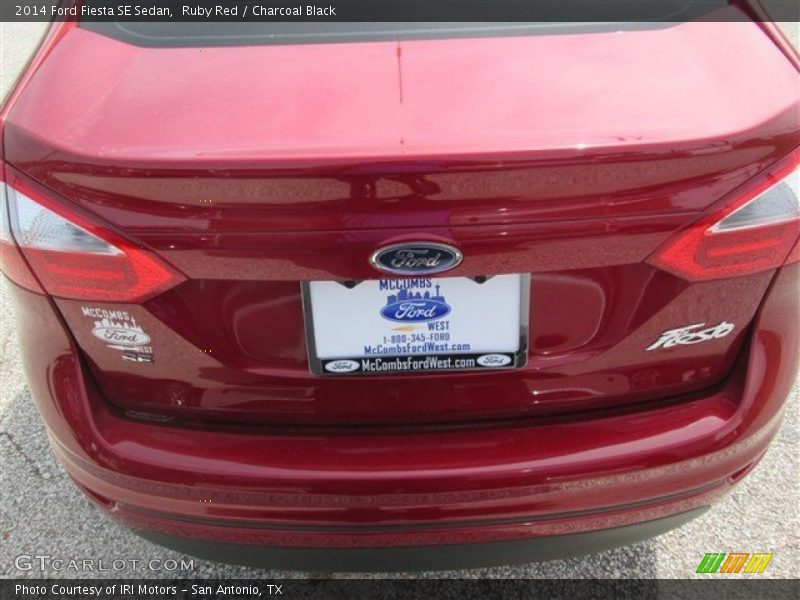 Ruby Red / Charcoal Black 2014 Ford Fiesta SE Sedan