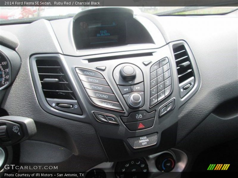 Ruby Red / Charcoal Black 2014 Ford Fiesta SE Sedan