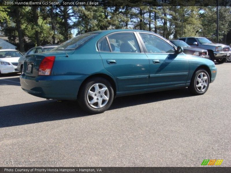 Spruce Green / Beige 2006 Hyundai Elantra GLS Sedan
