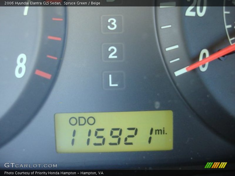 Spruce Green / Beige 2006 Hyundai Elantra GLS Sedan