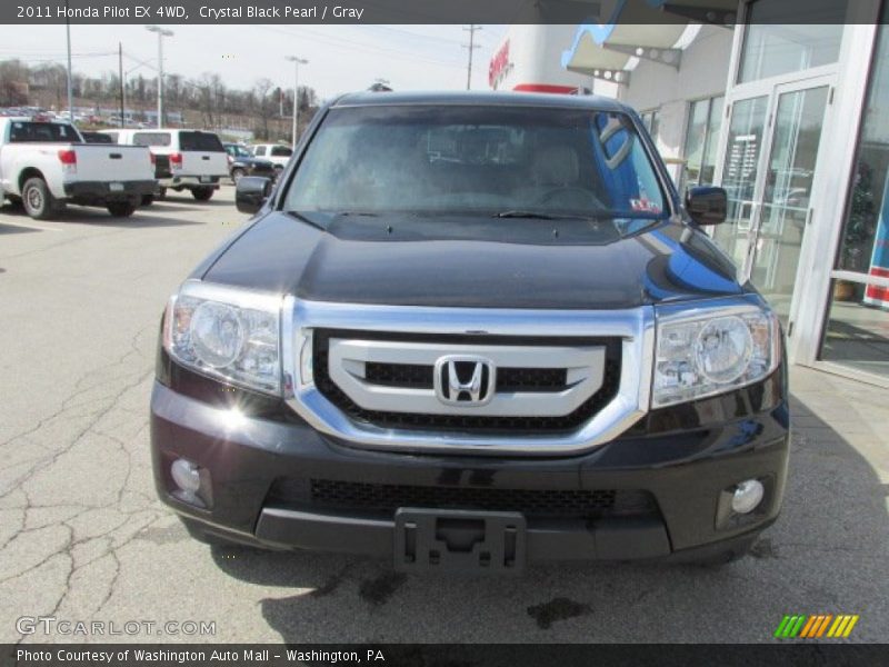 Crystal Black Pearl / Gray 2011 Honda Pilot EX 4WD