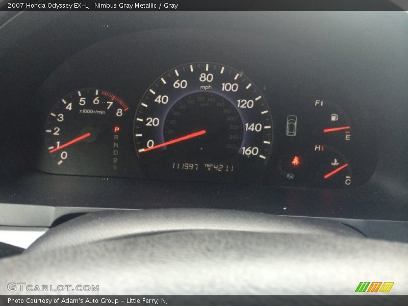 Nimbus Gray Metallic / Gray 2007 Honda Odyssey EX-L