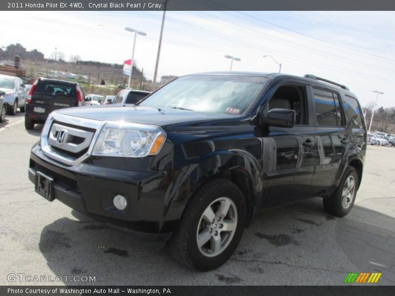 Crystal Black Pearl / Gray 2011 Honda Pilot EX 4WD