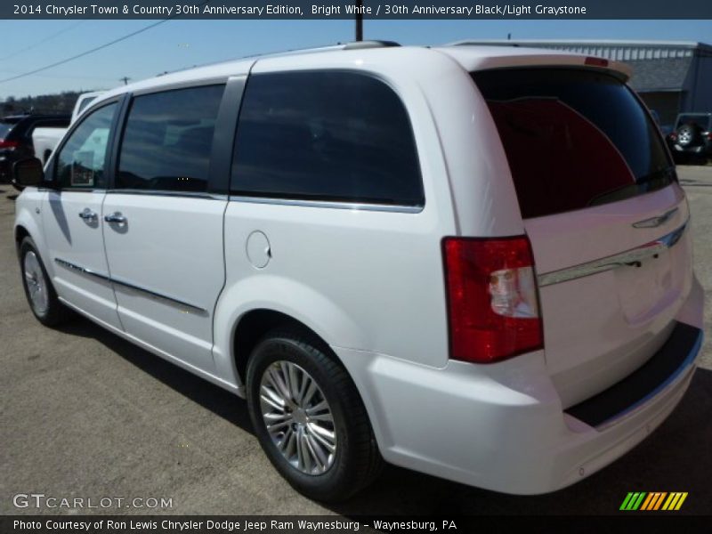 Bright White / 30th Anniversary Black/Light Graystone 2014 Chrysler Town & Country 30th Anniversary Edition