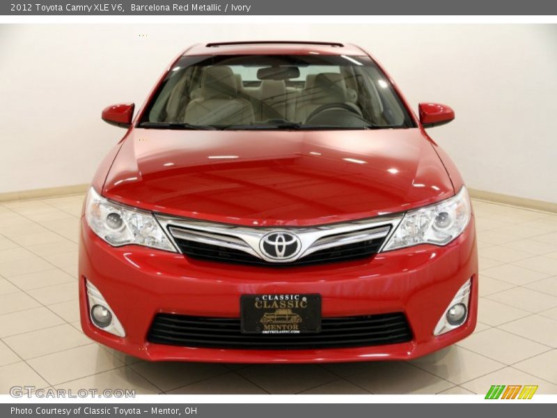 Barcelona Red Metallic / Ivory 2012 Toyota Camry XLE V6