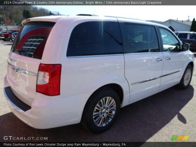 Bright White / 30th Anniversary Black/Light Graystone 2014 Chrysler Town & Country 30th Anniversary Edition