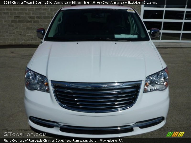 Bright White / 30th Anniversary Black/Light Graystone 2014 Chrysler Town & Country 30th Anniversary Edition