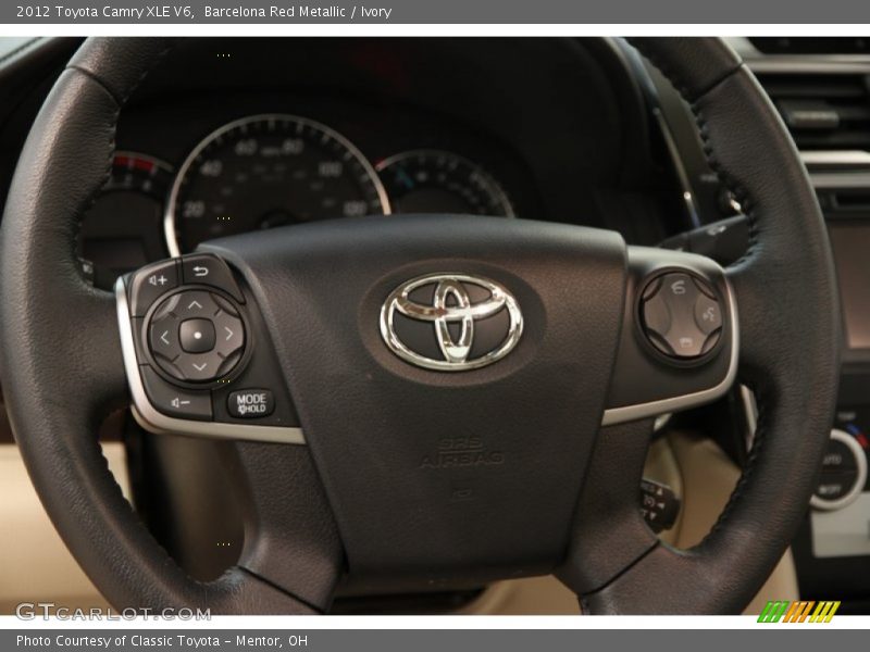 Barcelona Red Metallic / Ivory 2012 Toyota Camry XLE V6