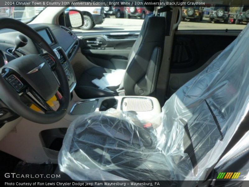 Bright White / 30th Anniversary Black/Light Graystone 2014 Chrysler Town & Country 30th Anniversary Edition