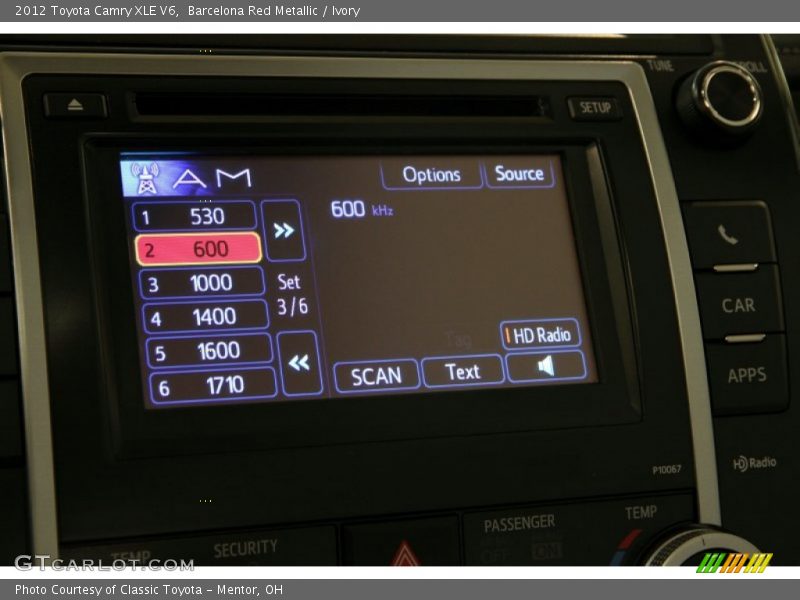 Barcelona Red Metallic / Ivory 2012 Toyota Camry XLE V6