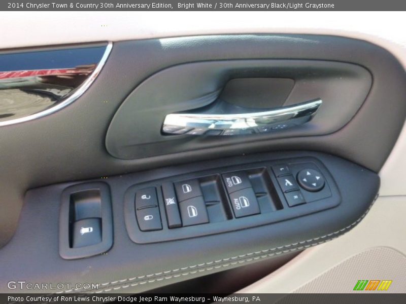 Bright White / 30th Anniversary Black/Light Graystone 2014 Chrysler Town & Country 30th Anniversary Edition