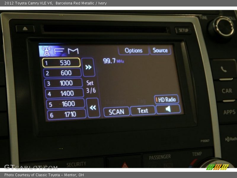 Barcelona Red Metallic / Ivory 2012 Toyota Camry XLE V6