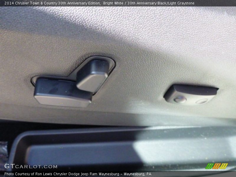 Bright White / 30th Anniversary Black/Light Graystone 2014 Chrysler Town & Country 30th Anniversary Edition