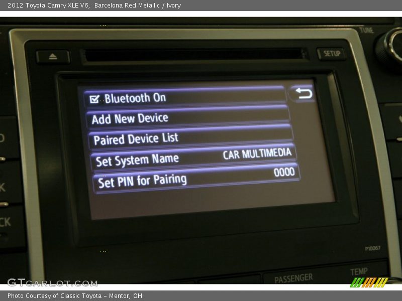 Barcelona Red Metallic / Ivory 2012 Toyota Camry XLE V6