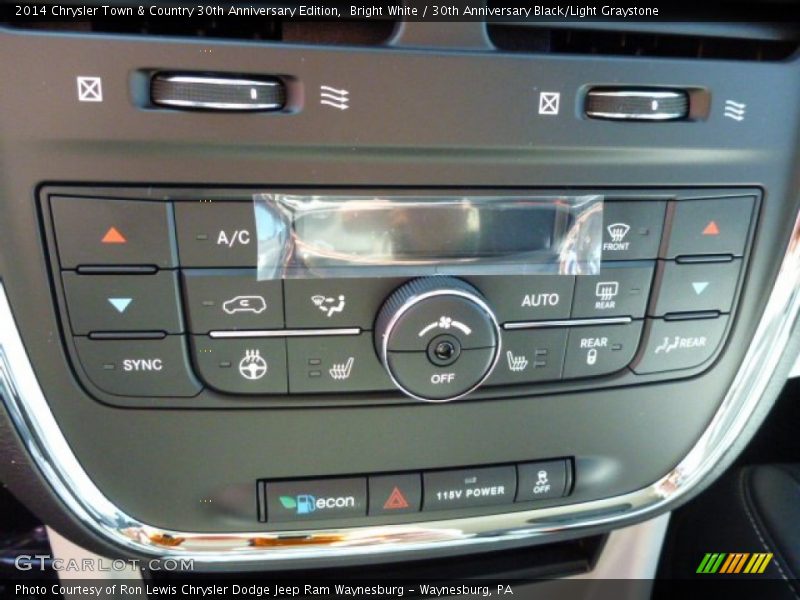 Bright White / 30th Anniversary Black/Light Graystone 2014 Chrysler Town & Country 30th Anniversary Edition