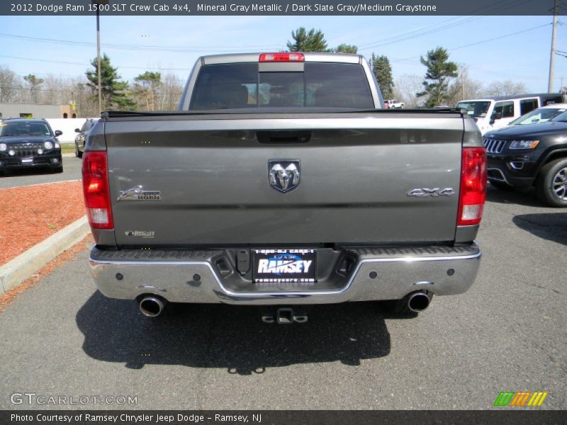 Mineral Gray Metallic / Dark Slate Gray/Medium Graystone 2012 Dodge Ram 1500 SLT Crew Cab 4x4