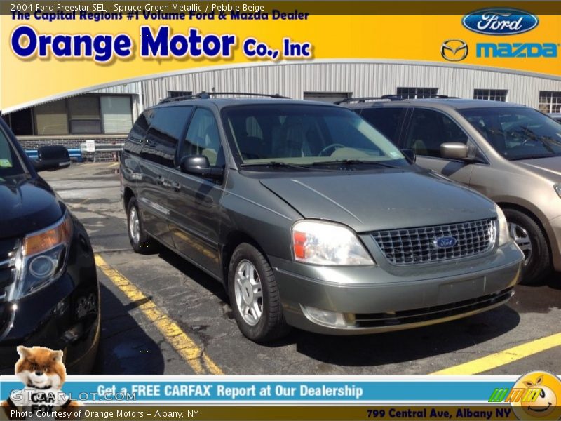 Spruce Green Metallic / Pebble Beige 2004 Ford Freestar SEL
