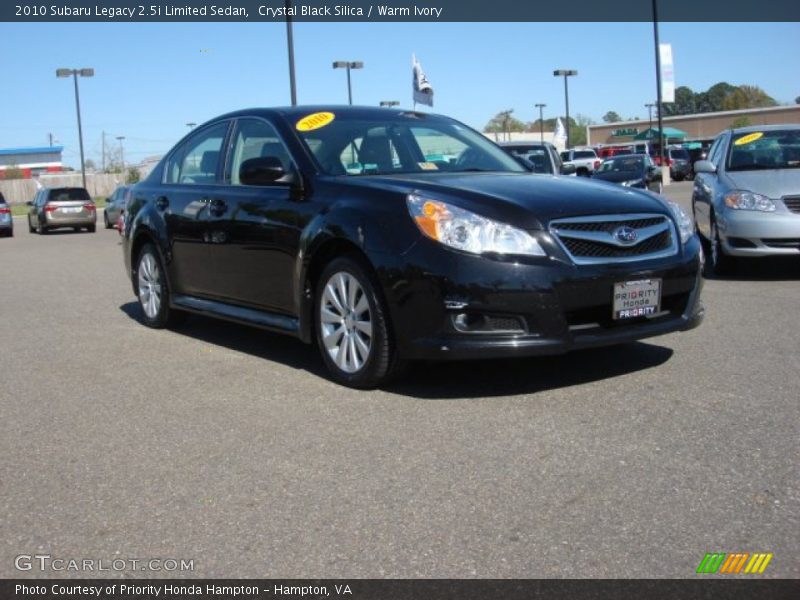 Crystal Black Silica / Warm Ivory 2010 Subaru Legacy 2.5i Limited Sedan